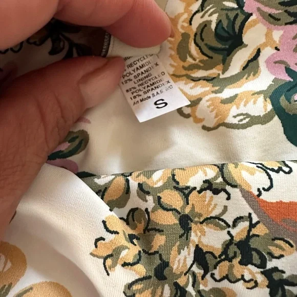 Maaji Floral Bikini with Pink and Green Accents - Picture 4 of 8